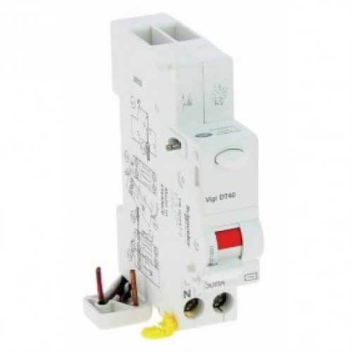 Bloc différentiel unipolaire + neutre pour disjoncteur DT40