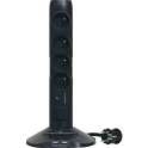 Bloc multiprise vertical multimédia avec parafoudre 3G1,5 mm² – Legrand