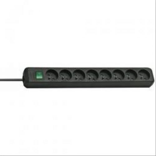 Bloc multiprises cordon 3m avec interrupteur 8x2P+T blanc – BRENNENSTUHL
