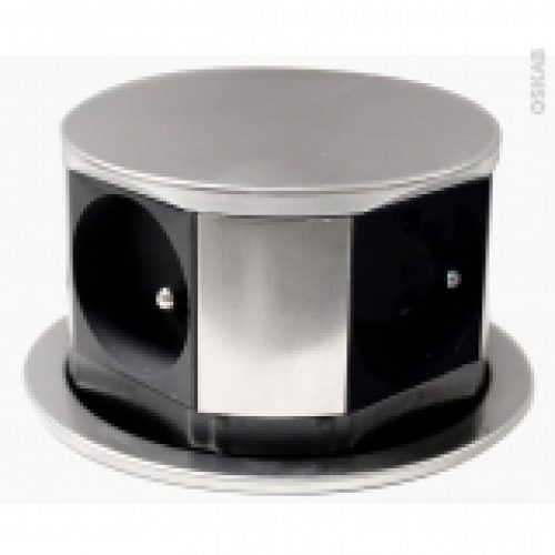 Bloc Prise Cuisine Pour Ilot 4 Prises Finition Inox