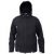 Blouson à capuche amovible CARLIT softshell noir, taille M