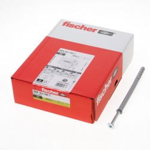 Boite De 50 Chevilles Rallongees Sxr 10X160 T Fischer 46267 Avec Vis Tete Fraisee En Acier Electrozingue