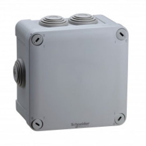 Boite de dérivation Mureva Box IP55 + embouts + bornier 105x105x55 – ENN05205