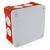 Boite dérivation étanche rouge OPTIBOX membranes IP55 100x100x55mm