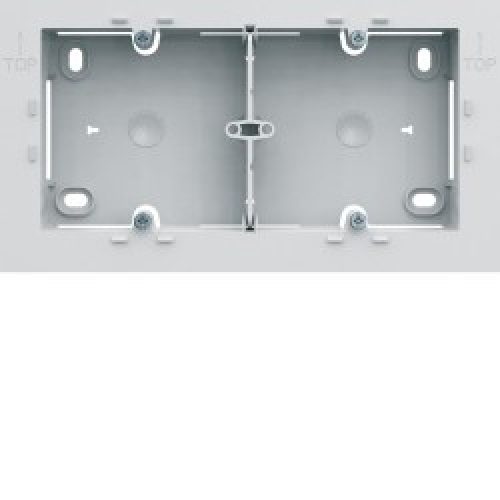 Boite saillie double pure – APPAREILLAGE MURAL GALLERY HAGER WXA682B