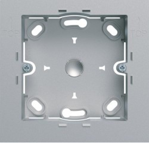 Boite saillie simple titane – APPAREILLAGE MURAL GALLERY HAGER WXA681T