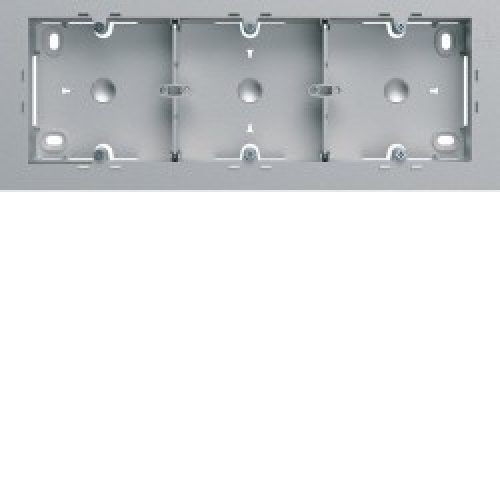 Boite saillie triple titane – APPAREILLAGE MURAL GALLERY HAGER WXA683T