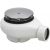 Bonde de douche 90 mm capot chromé – sortie horizontale – Tempoplex