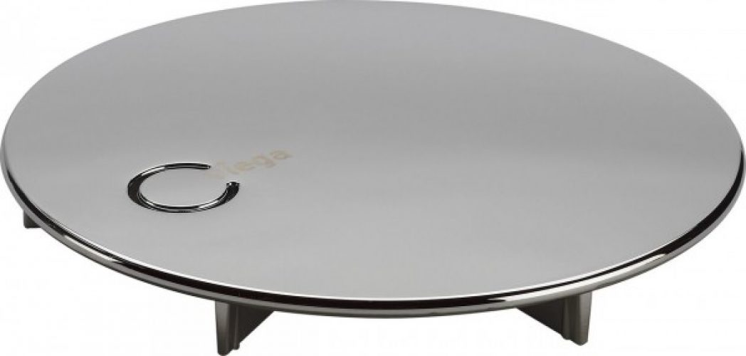 Bonde de Douche Couvercle pour garniture de vidage 90mm Plastique Chromé Viega