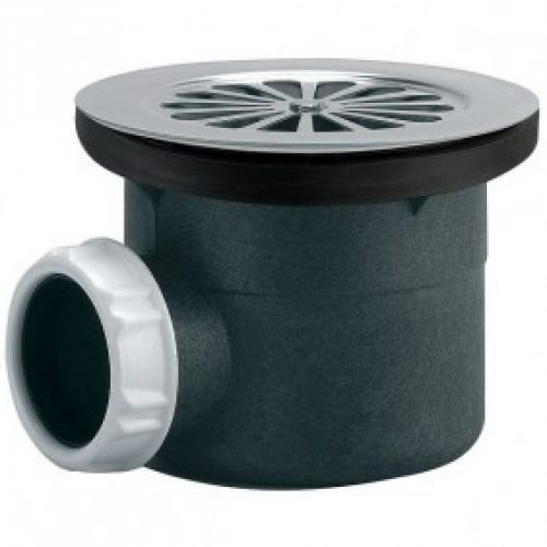 Bonde de douche – à visser – grille inox