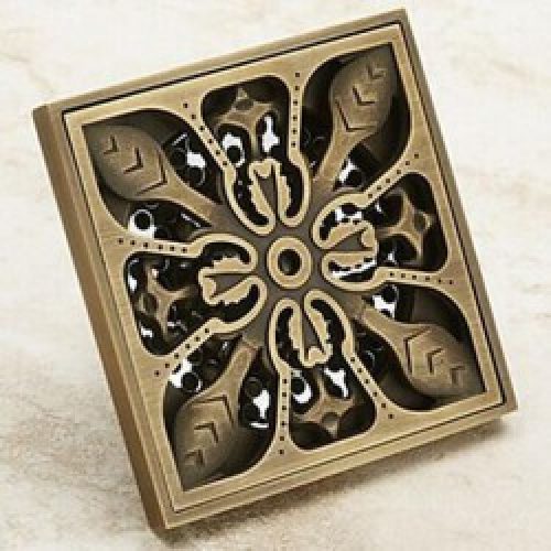 Bonde de drainage d&rsquo;eau en laiton antique pour salle de bain