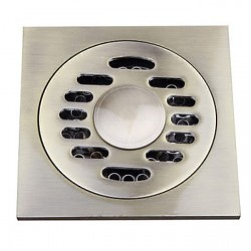 Bonde de drainage d&rsquo;eau en laiton bronze antique