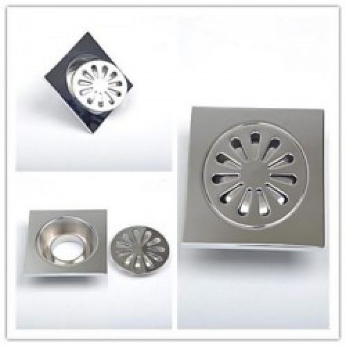 Bonde de drainage d’eau en laiton chromé