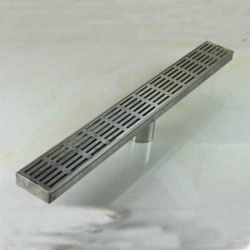 Bonde de drainage d’eau rectangulaire en acier inoxydable