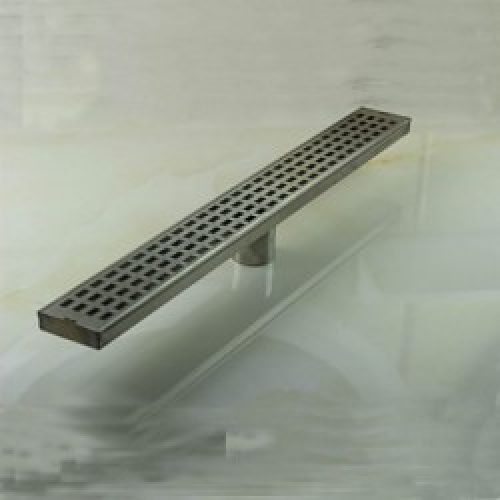 Bonde de drainage d’eau rectangulaire en inox