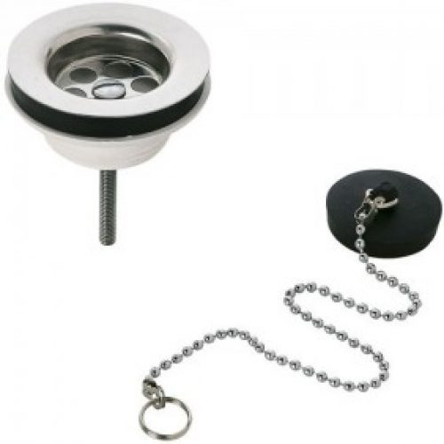 Bonde de Lavabo ou bidet – avec chainette et bouchon