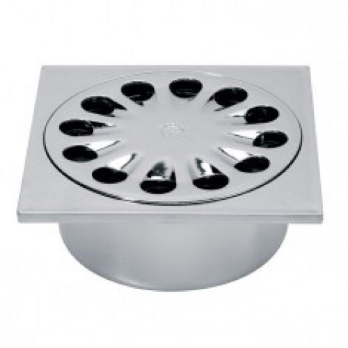 Bonde de sol 150×150 mm métalisée – Wirquin PRO SP6016