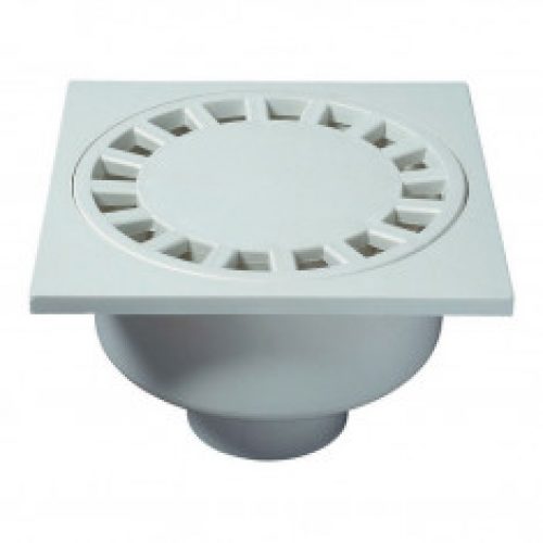 Bonde de sol 200×200 mm grise – Wirquin PRO SP6020G