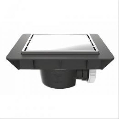 Bonde de sol extra-plate pour douche à carreler Quadratto grille métal – VALENTIN