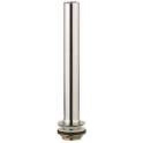 Bonde de surverse en laiton chromé, hauteur 300mm