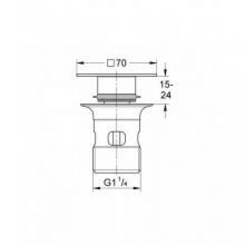 Bonde de vidage Grohe Allure Brilliant