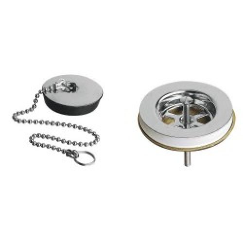 BONDE D&rsquo;EVIER A CHAINETTE 1&Prime;1/2 LAITON CHROME – CRISTINA ONDYNA PD00451