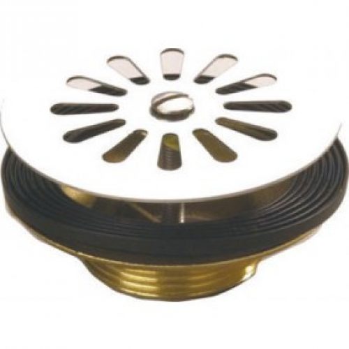 Bonde à grille en laiton pour évier en grès