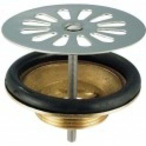 Bonde laiton à grille plate pour évier grès – Valentin