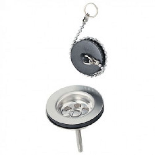 Bonde Lavabo Ø65 mm à bouchon en laiton – Wirquin Pro 30720449