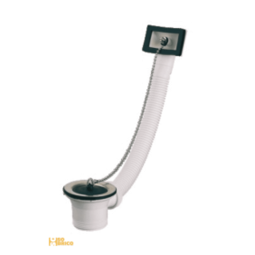Bonde pour évier – inox – avec trop plein – cuvette diamètre 70mm