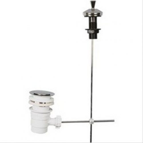 Bonde PVC vissante à tirette sortie 1 »1/4 Dessous PVC Blanc