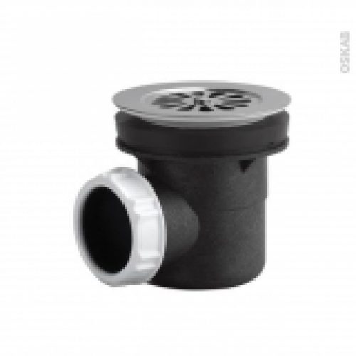 Bonde Receveur De Douche Grille Inox Chromee Sortie Horizontale Diam 60 Valentin