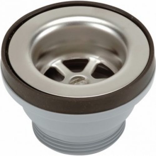 Bonde sans trop plein pour évier inox – cuisine professionnelle