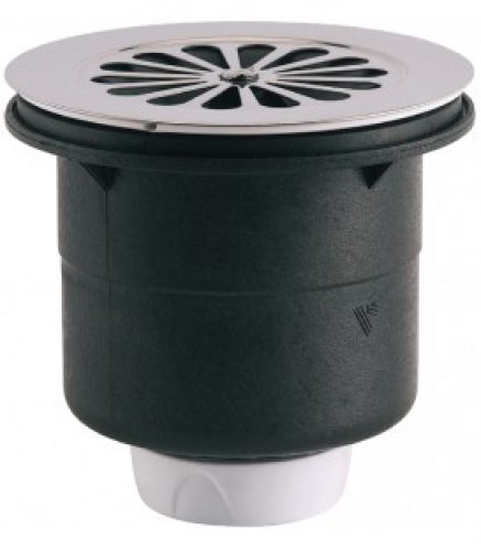 Bonde siphoïde receveur de douche sortie verticale