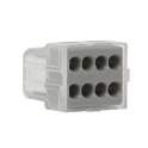 Borne automatique 8 trous 1.5 à 2.5 mm² gris 6 pièces