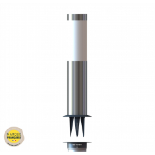 Borne solaire en inox, pour base d&rsquo;ancrage GARD&ROCK