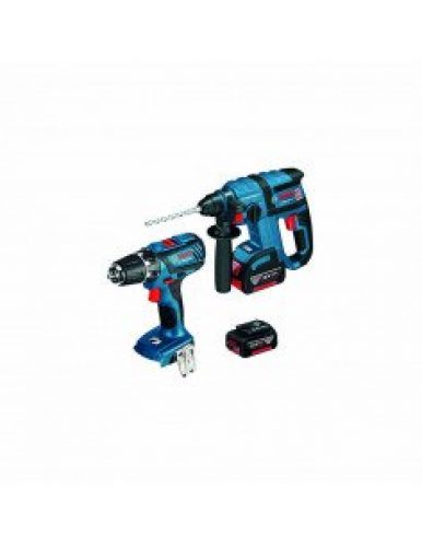 BOSCH – Perforateur GBH 18 VE-C + visseuse GSR 18V LI+ (2x4AH) en…