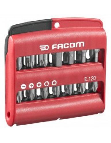 Boîte 28 embouts (fente.ph.pz.6p.torx) FACOM E.120PB