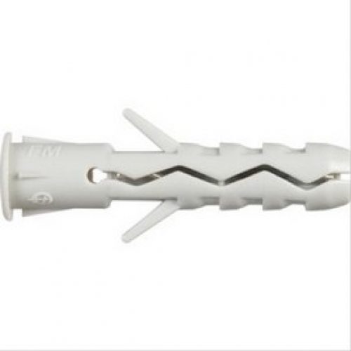 Boîte de 100 chevilles TU Nylon avec colletette Ø8x40mm pour vis Ø3 à 5mm – Bol-fixations