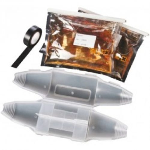 Boîte de jonction droite avec résine à couler