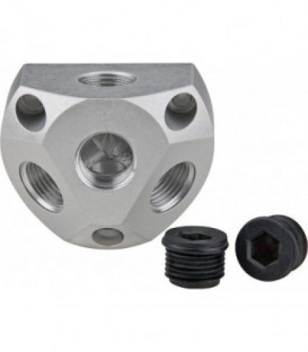 boîtier de distribution air comprimé 1&Prime; avec 2 bouchons