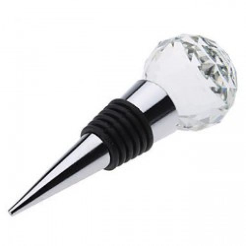 Bouchon de bouteille sous forme boule de cristal en acier inoxydable
