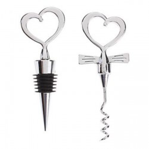 Bouchon de bouteille sous forme de cœur en acier inoxydable