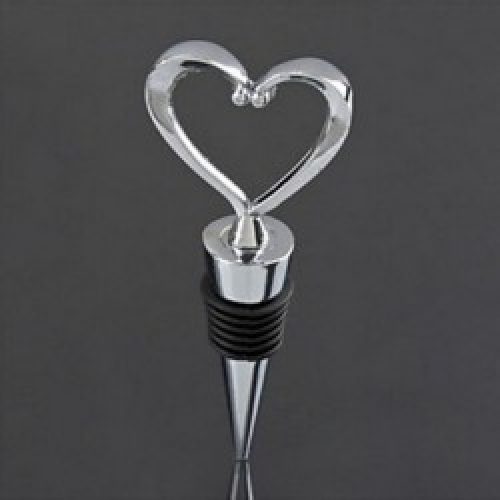 Bouchon de bouteille sous forme de cœur en alliage de zinc