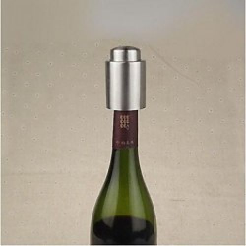 Bouchon de vin en acier inoxydable et silicone