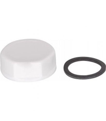 Bouchon DN 25 (1&Prime;) plastique blanc avec joint