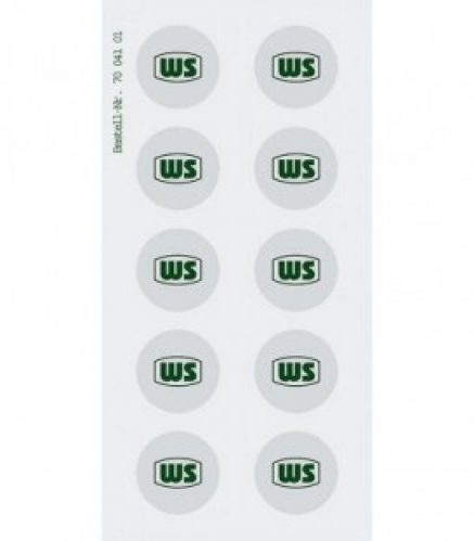 Bouchons d orifice de verification alu rond – autoadhésif sachet de 100 pces