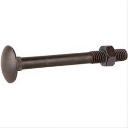 Boulon bois tête ronde, Japy zingué noir 7×70 – boîte de 100