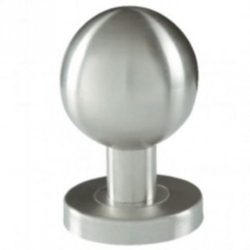 Bouton boule fixe sur rosace en inox 304 – diamètre 55 mm
