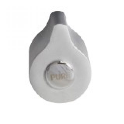 Bouton chromé mat robinet dauphin -…